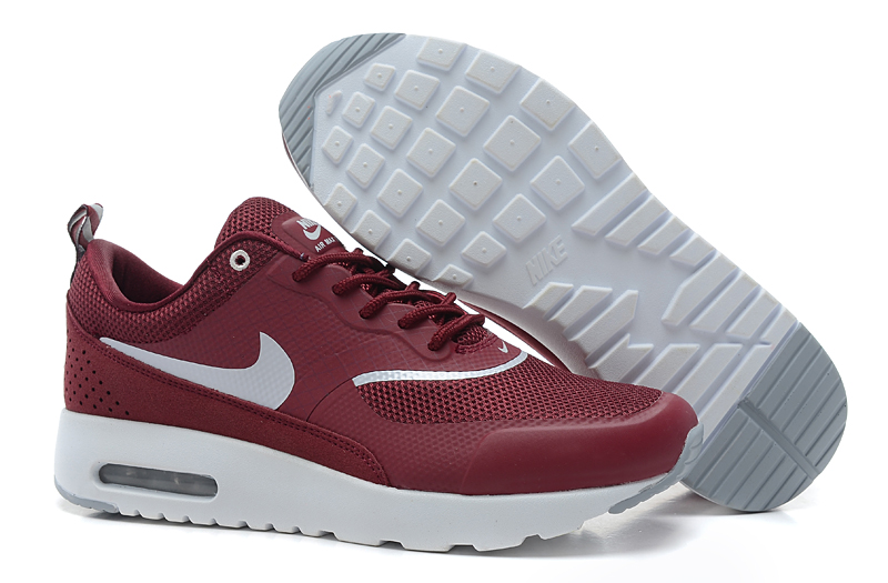 Nike Air Max Shoes Womens Dark Red/Gray Online
